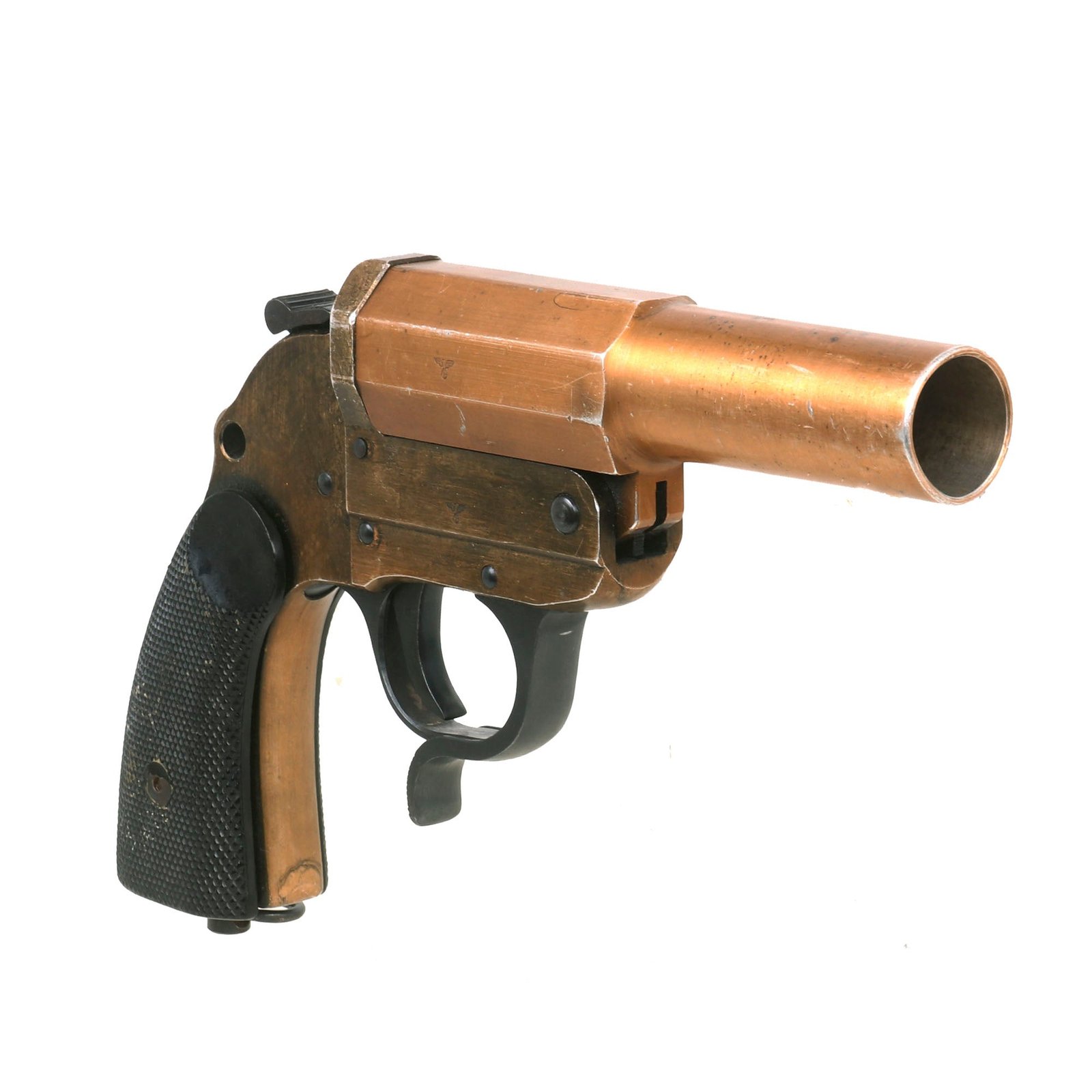 Buy Original German WWII 1943 Dated Leuchtpistole 34 Heer Signal Flare Pistol by Bernhard Berghaus - Serial 9383 | Original Firearms Antique For Sale