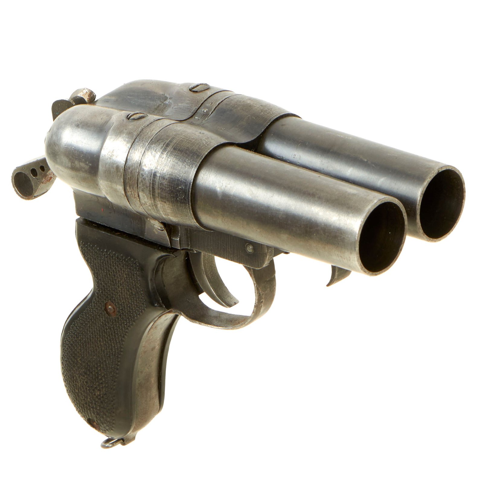 Buy Original Chinese Korean War Era Japanese Type 90 Double Barrel Flare Pistol - Chinese Made Variant | Original Firearms Antique For Sale