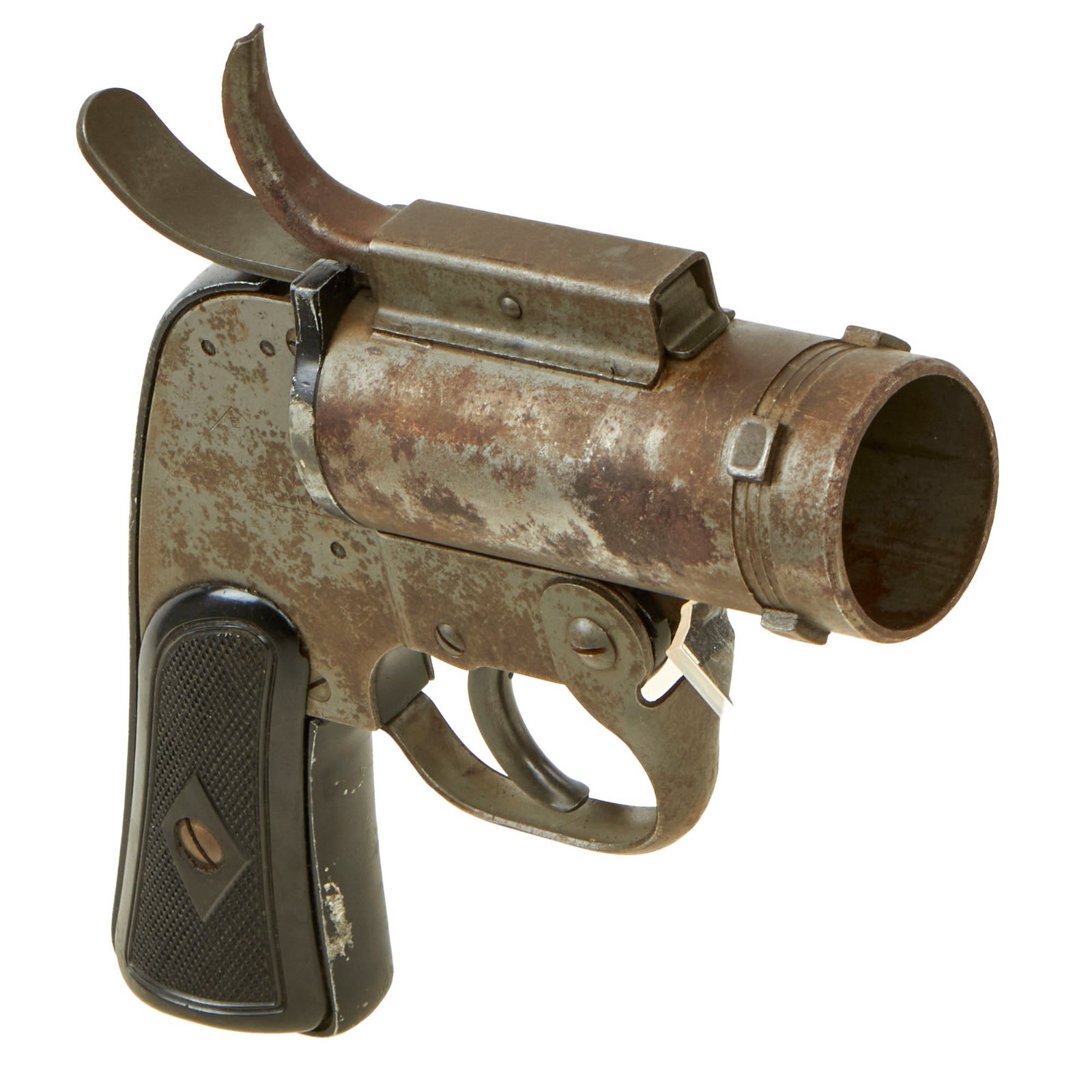 Buy Original U.S. WWII M8 Pyrotechnic 37mm Flare Signal Pistol by Eureka Vacuum - Serial E-188293 | Original Firearms Antique For Sale