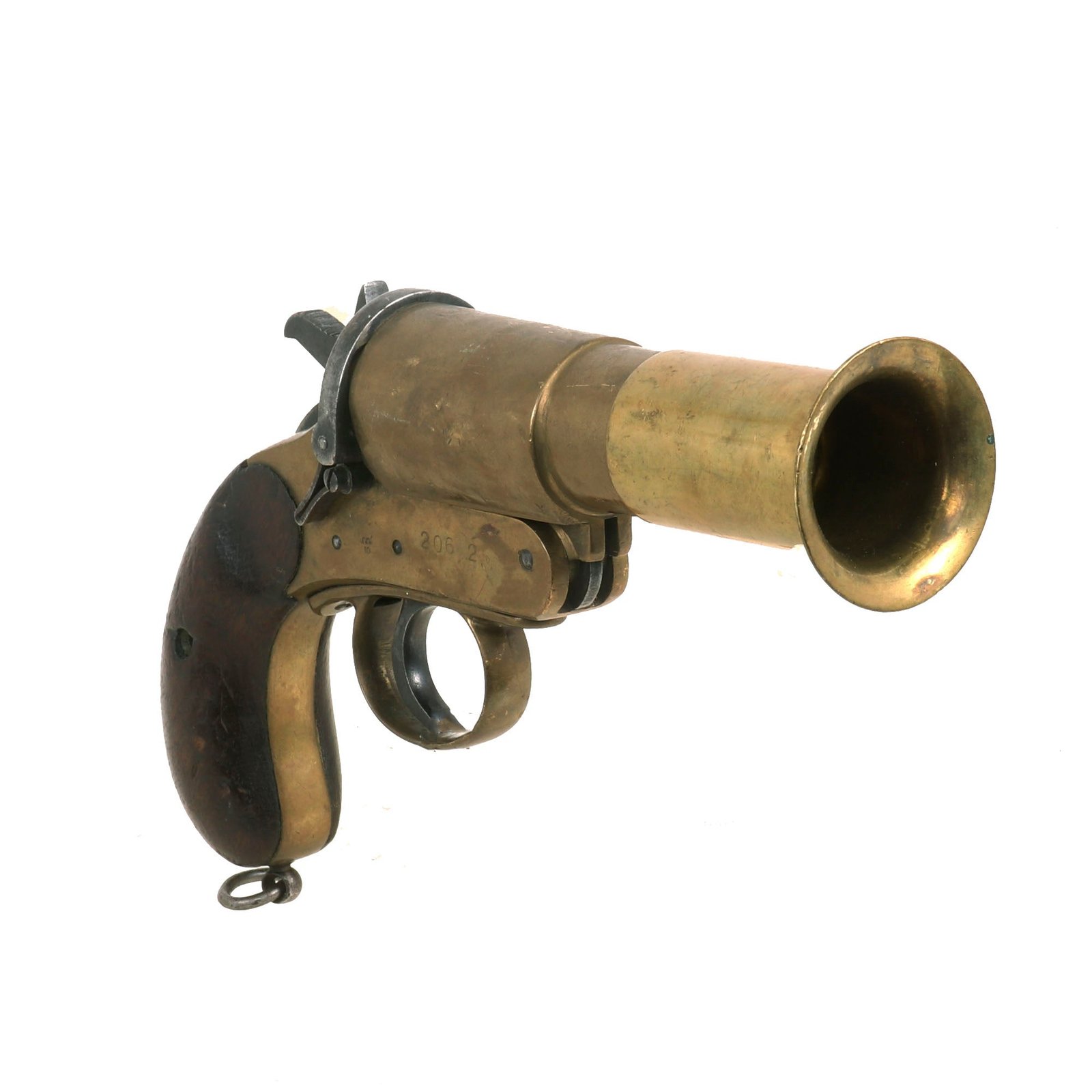 Buy Original WWII Australian ANZAC 1943 dated MkIII* C.S.R. Brass Flare Signal Pistol - Serial 20682 | Original Firearms Antique For Sale