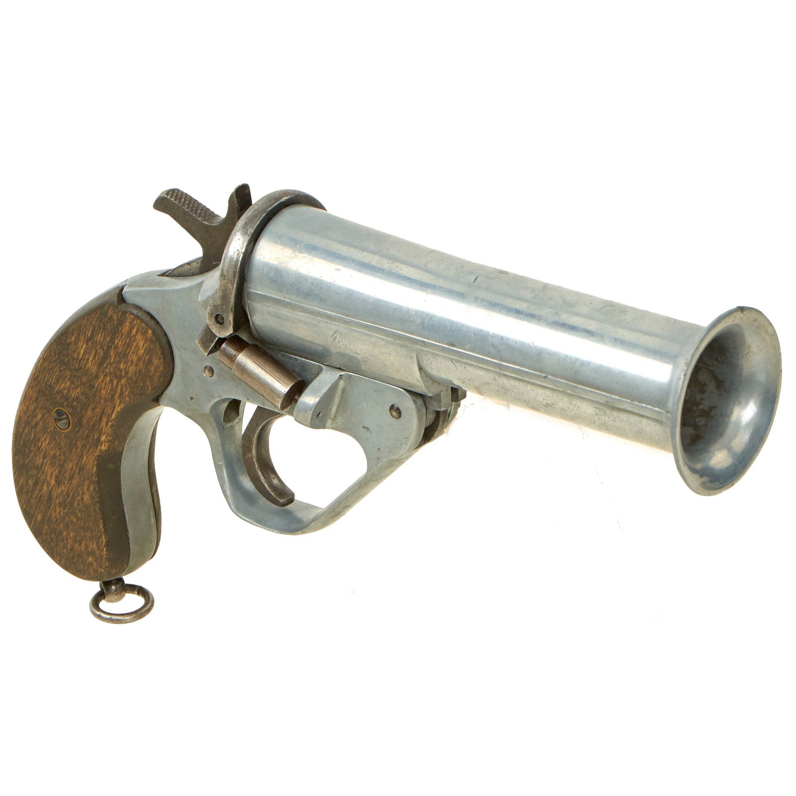 Buy Original British WWII Zinc Webley No 1 Mk V Style Flare Signal Pistol - Serial 29296 | Original Firearms Antique For Sale