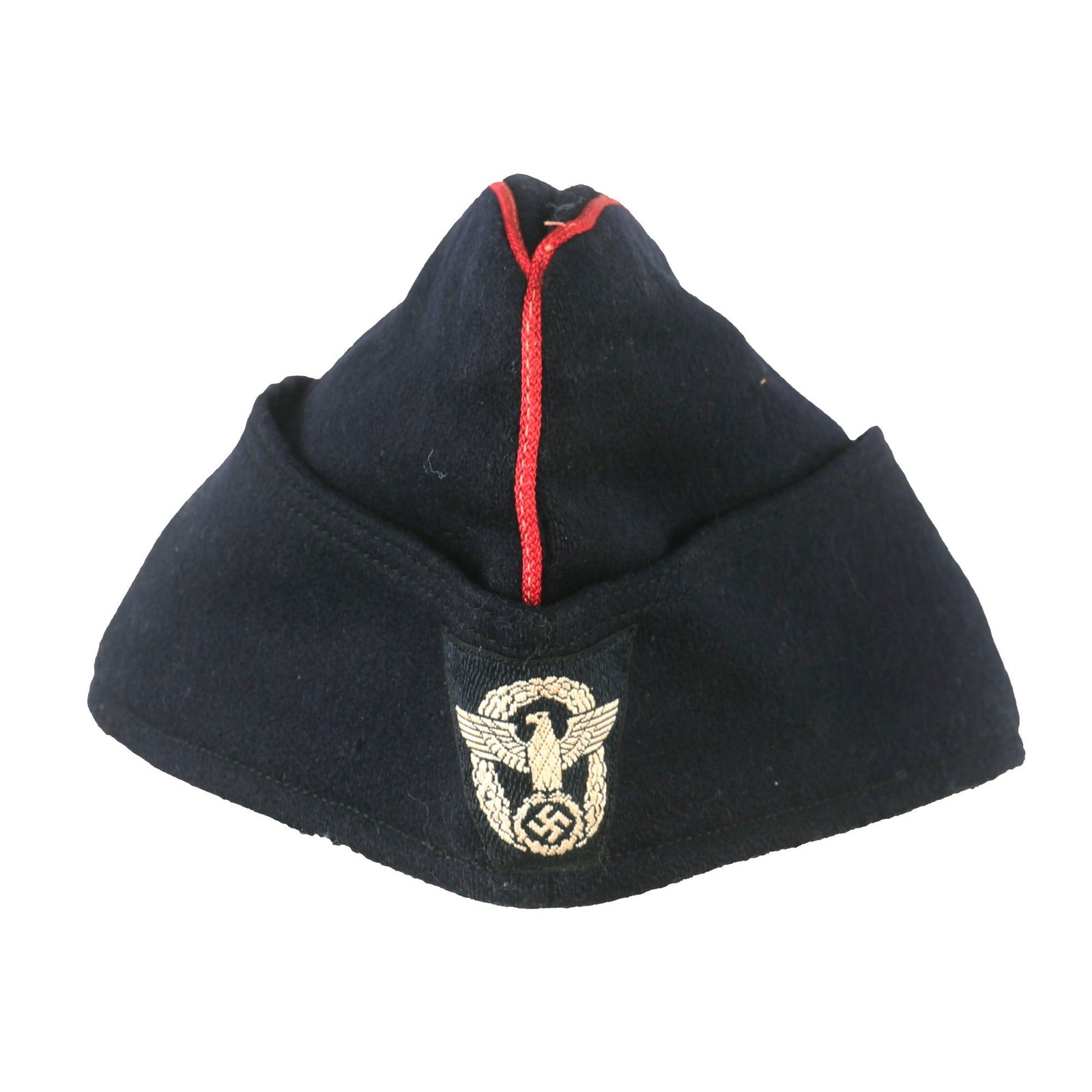 Buy Original German WWII Fire Protection Police EM-NCO M38 Overseas Cap | Original Firearms Antique For Sale