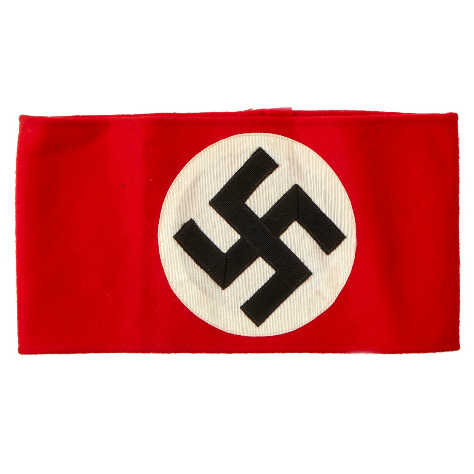 Buy Original German Early WWII SA Multi-piece Wool Felt & Rayon Overcoat Armband with RZM Tag | Original Firearms Antique For Sale