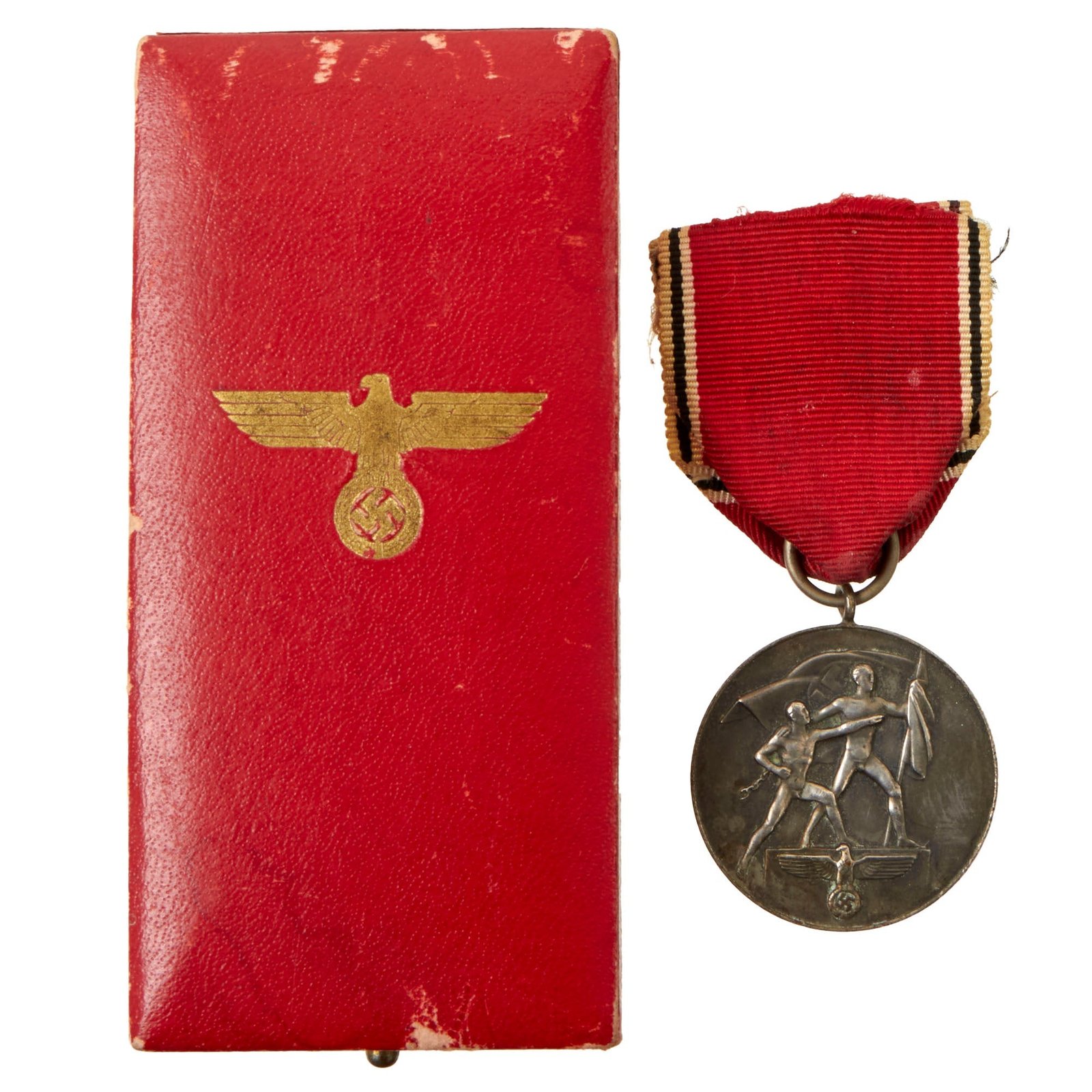 Buy Original German WWII Austrian Anschluss Commemorative Medal In Original Case - 13 March 1938 | Original Firearms Antique For Sale