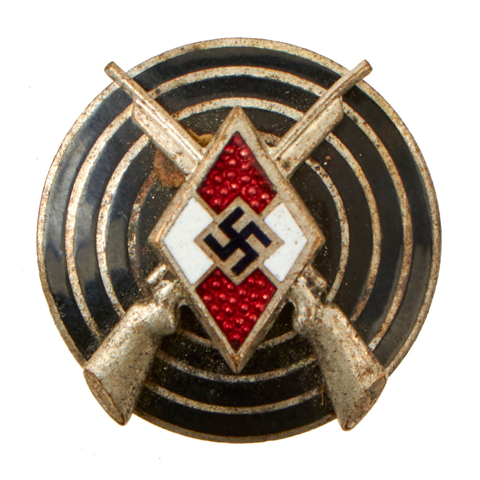 Buy Original German WWII HJ Youth Shooting Proficiency Marksman's Badge by Matthias Oechsler & Söhne - RZM M1/14 | Original Firearms Antique For Sale