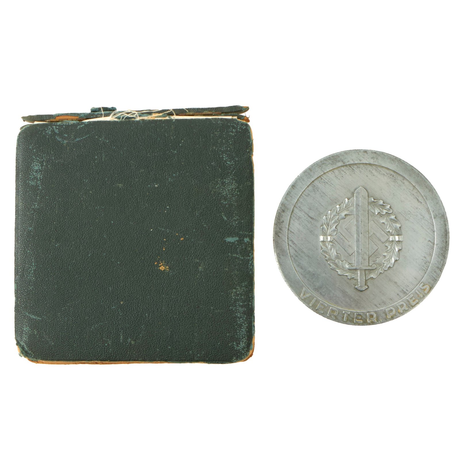 Buy Original German WWII SA 1939 Berlin Sports Competition Table Medal in Case - 4th Place | Original Firearms Antique For Sale