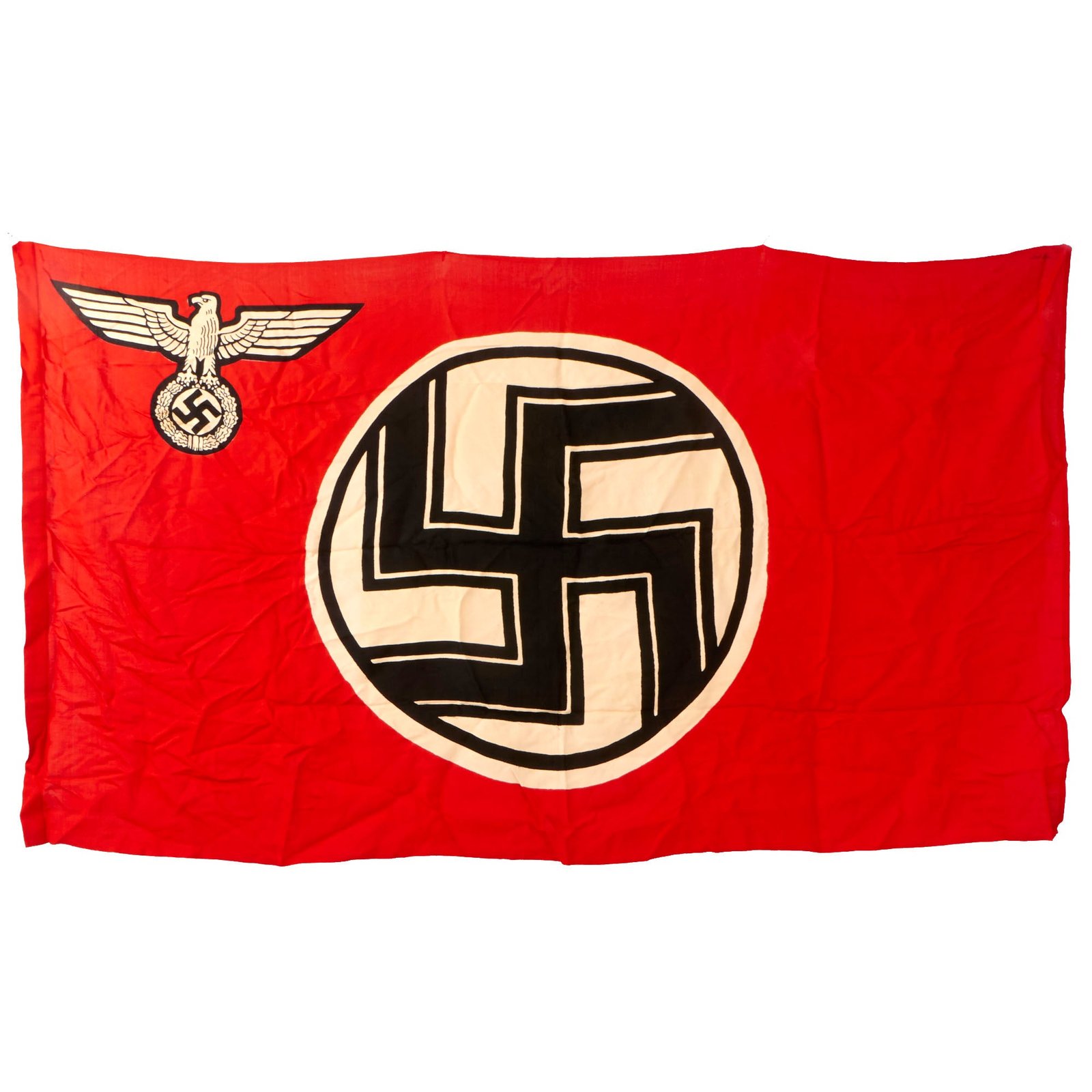 Buy Original German WWII Unissued NSDAP State Service Flag - 37" x 65" - Reichsdienstflagge | Original Firearms Antique For Sale