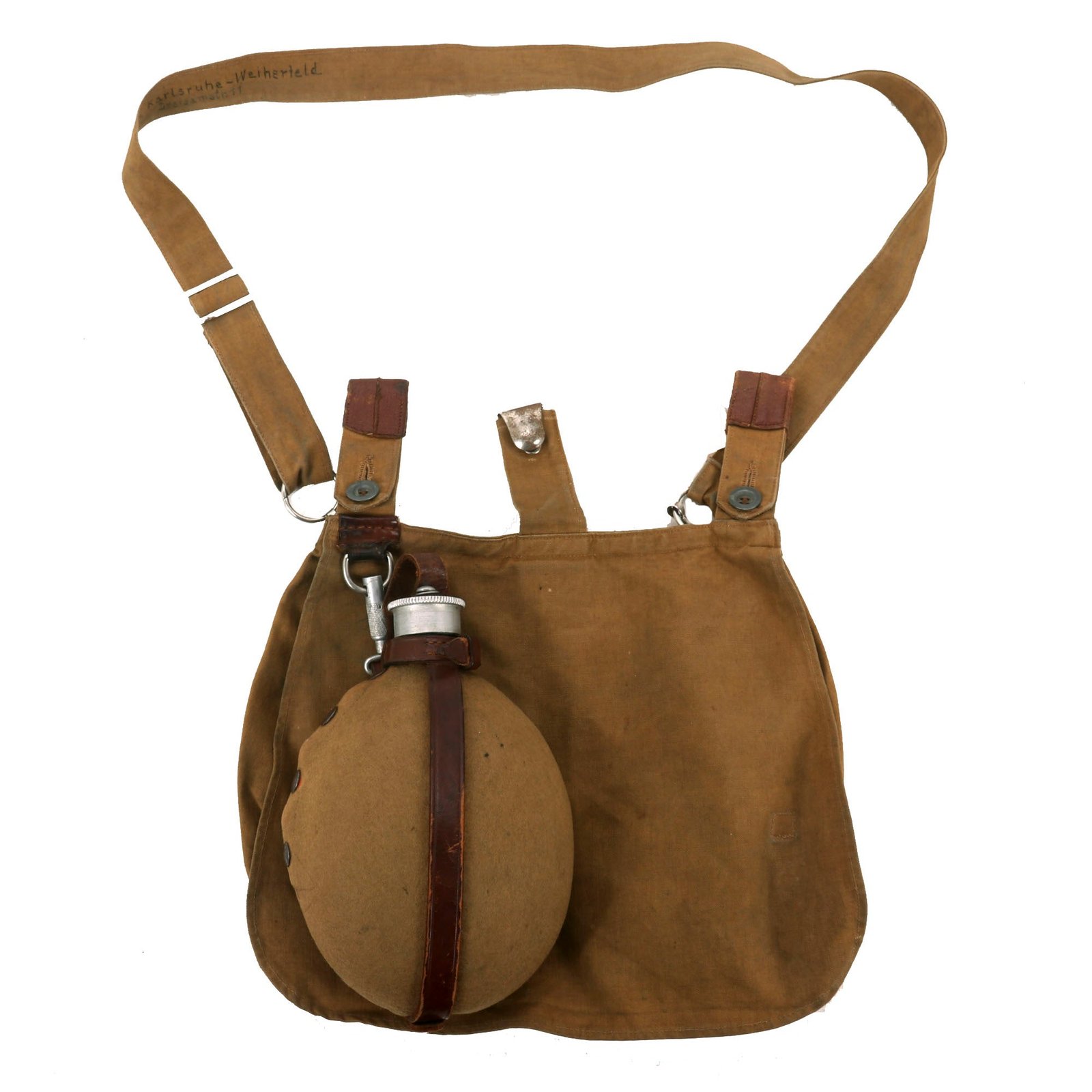 Buy Original German WWII SA M31 Canteen and M31 Breadbag Set with Maker and RZM Markings - Sturmabteilung | Original Firearms Antique For Sale