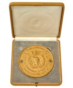 Buy Original German WWII NSKK Orientation Trip of Motor Squadron IV/M 26 Table Medal in Presentation Case - dated 1934 | Original Firearms Antique For Sale