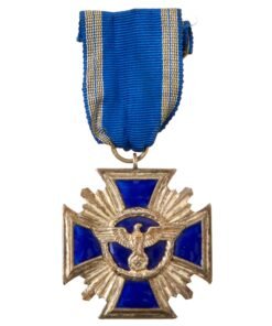 Buy Original German WWII NSDAP Party Long Service Award Second Class by Hauptmunzamt Wien with Ribbon - 15 Years | Original Firearms Antique For Sale