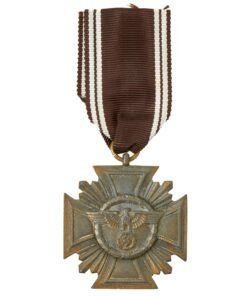 Buy Original German WWII NSDAP Party Long Service Award Third Class with Ribbon - 10 Years | Original Firearms Antique For Sale