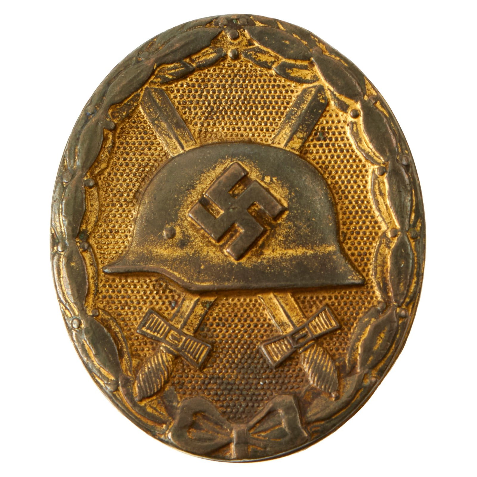 Buy Original German WWII 1st Class Gold Wound Badge by Paul Meybauer of Berlin - Solid Back | Original Firearms Antique For Sale