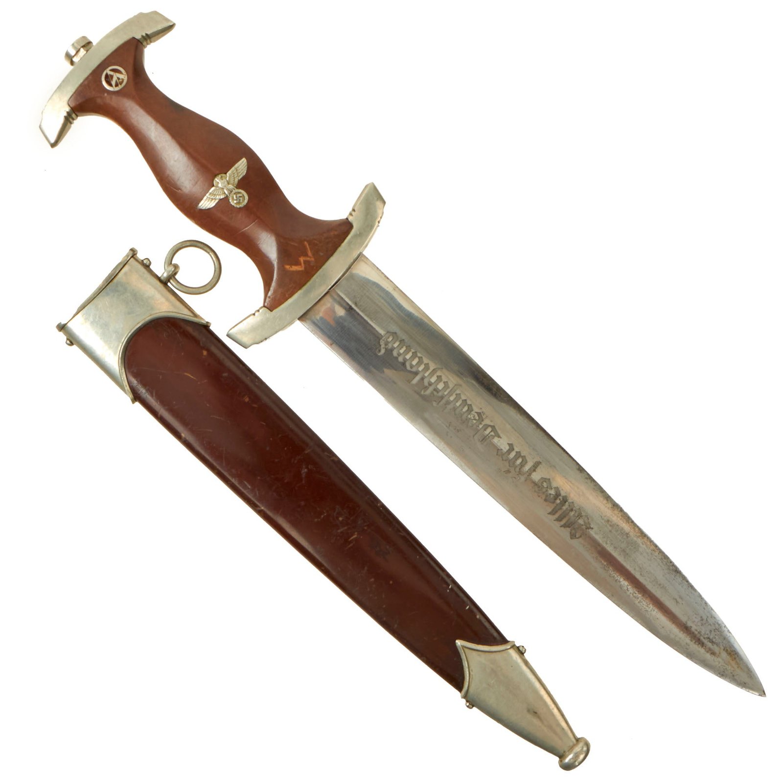 Buy Original German WWII Early SA Dagger by J.A. Henckels Zwillingswerk with Scabbard - Possible Ground Röhm Signature | Original Firearms Antique For Sale