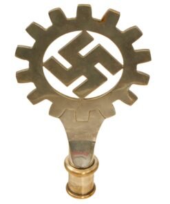 Buy Original German WWII DAF Labor Front Flag Pole Finial by F. W. Assmann & Söhne - RZM M5/8 - Deutsche Arbeitsfront | Original Firearms Antique For Sale