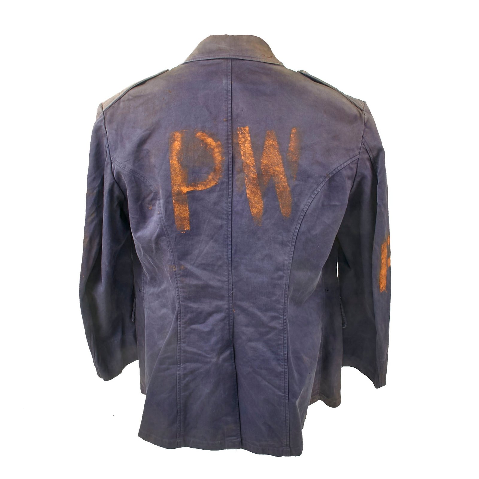 Buy Original U.S. WWII Axis Prisoner of War PW Painted Uniform Jacket with Pebbled Commercial Buttons by Assmann | Original Firearms Antique For Sale