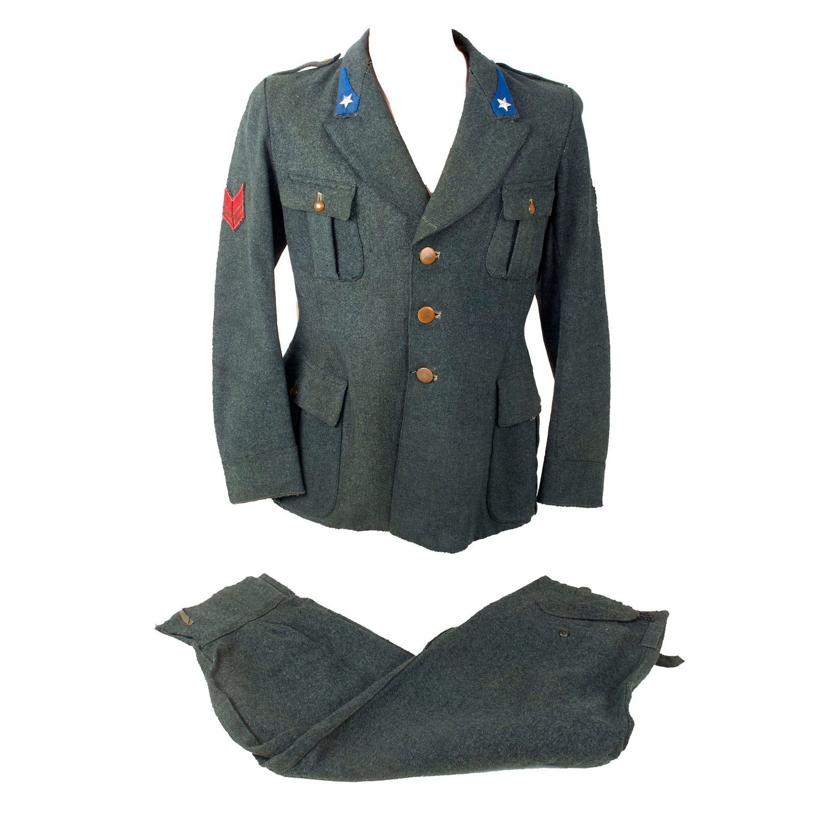Buy Original Italian WWII Supply Sottocapo’s “Underboss” Enlisted Uniform Jacket & Trousers - Dated 1939 | Original Firearms Antique For Sale
