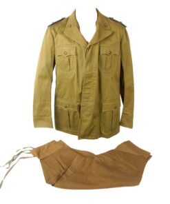 Original WWII Italian Army Tropical Supply Maggiore Officer’s Uniform with 1943-Dated Trousers