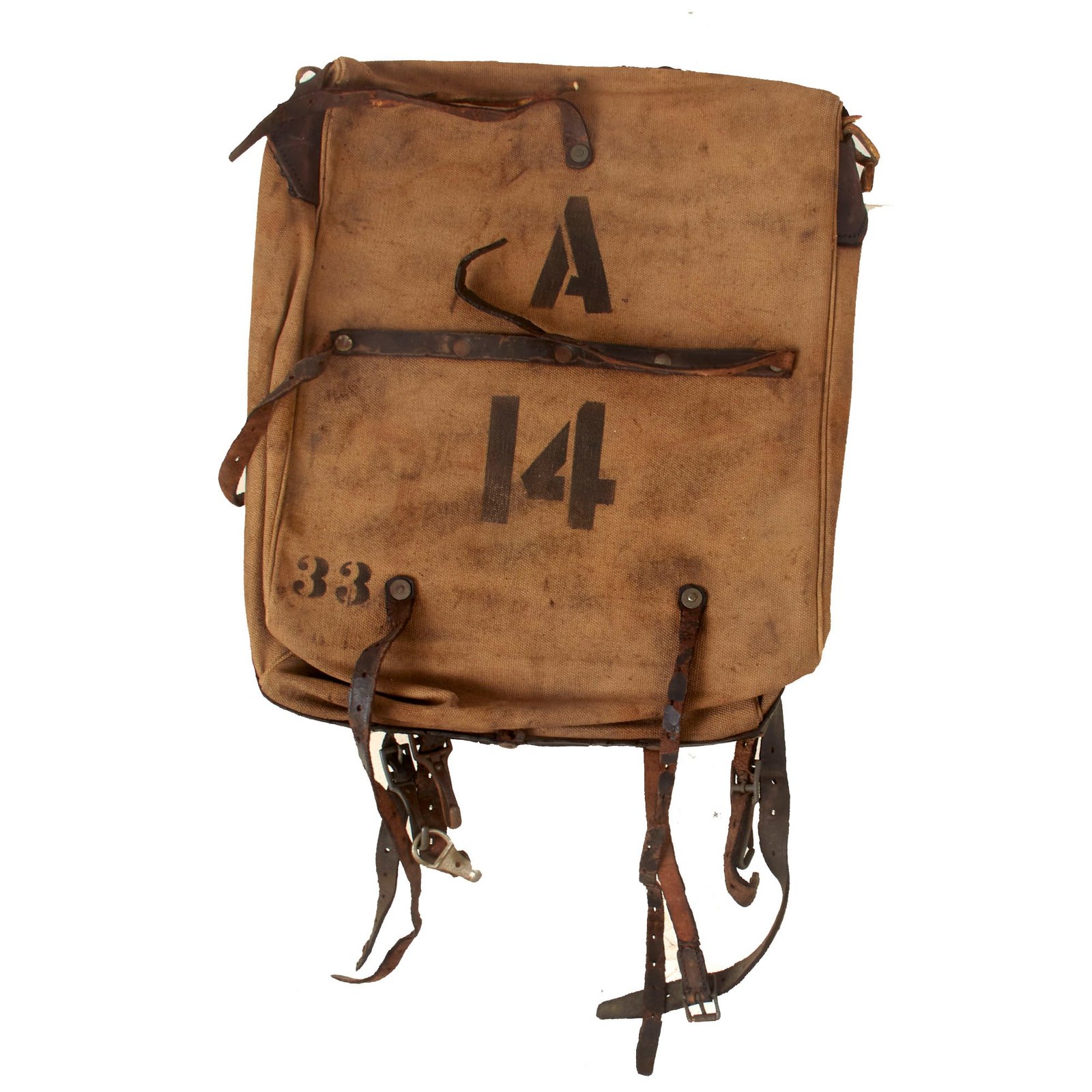 Buy Original U.S. Indian and Spanish-American War New York State Contract Merriam Knapsack | Original Firearms Antique For Sale