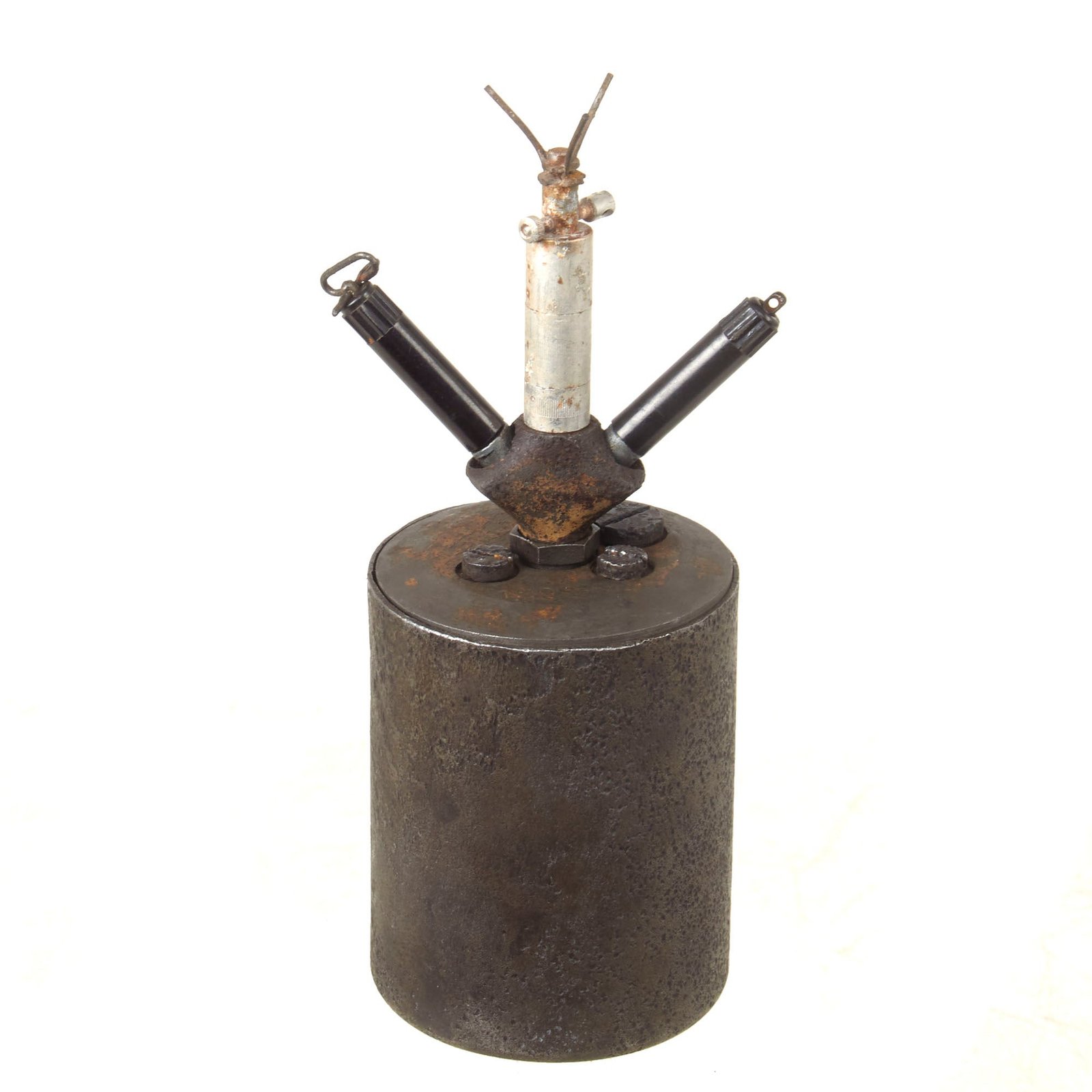 Buy Original WWII German Bouncing Betty S-Mine with Rare Triple Fuse Elbow by Fr. Weber & Co - Dated 1944 | Original Firearms Antique For Sale