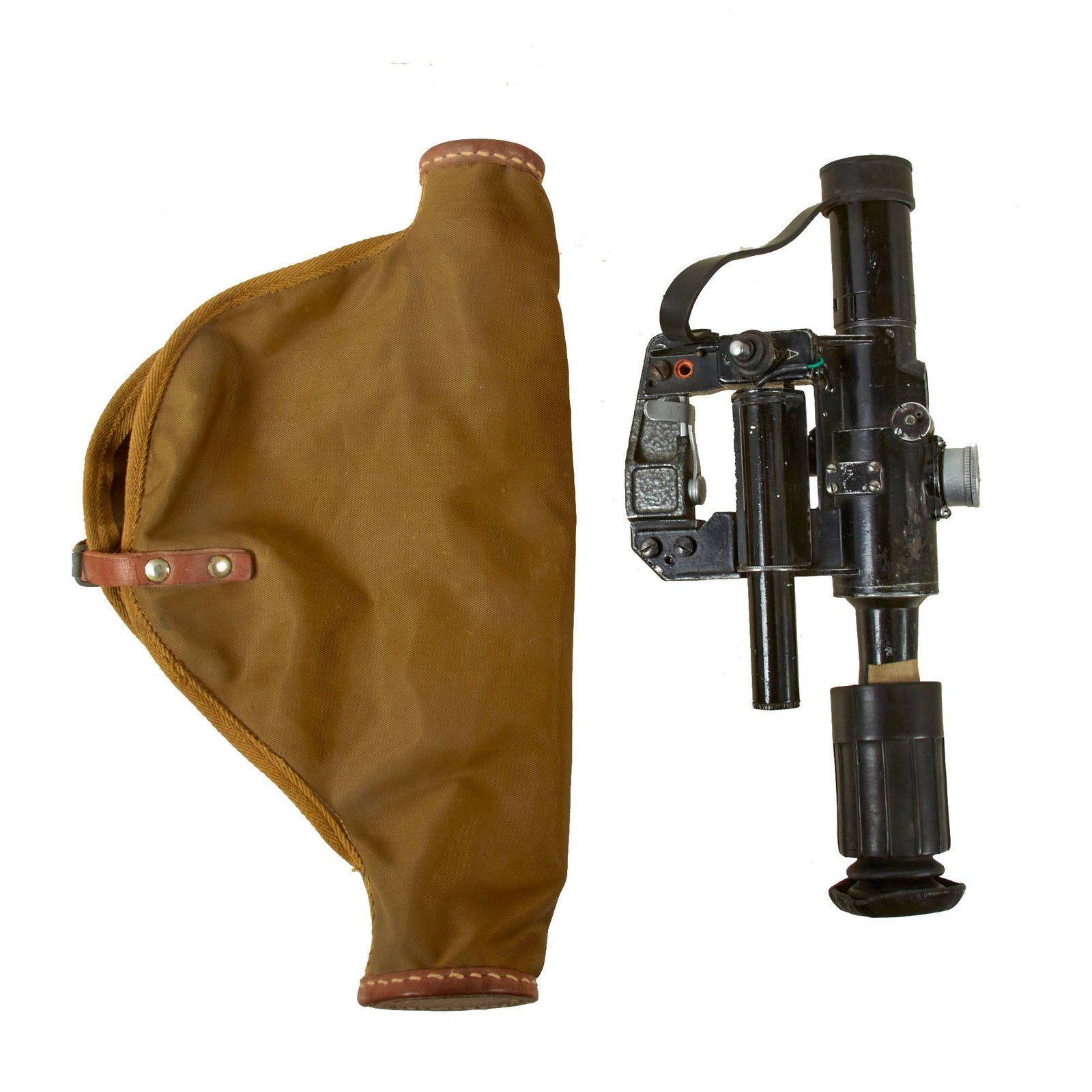 Buy Original Romanian Cold War LPS Type 4x6 Power Scope with Carrying Case - Dated 1974 | Original Firearms Antique For Sale