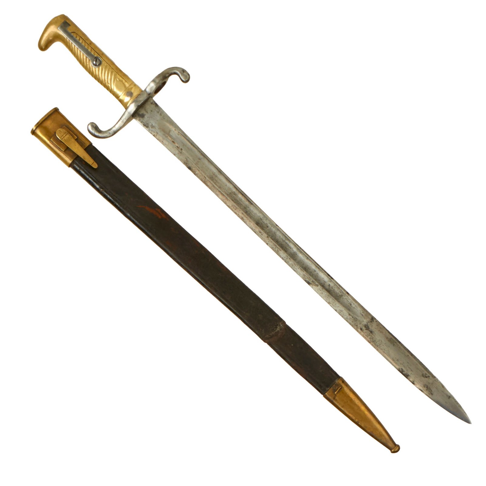 Buy Original German Mauser Model 1871 Rifle Bayonet with Scabbard | Original Firearms Antique For Sale