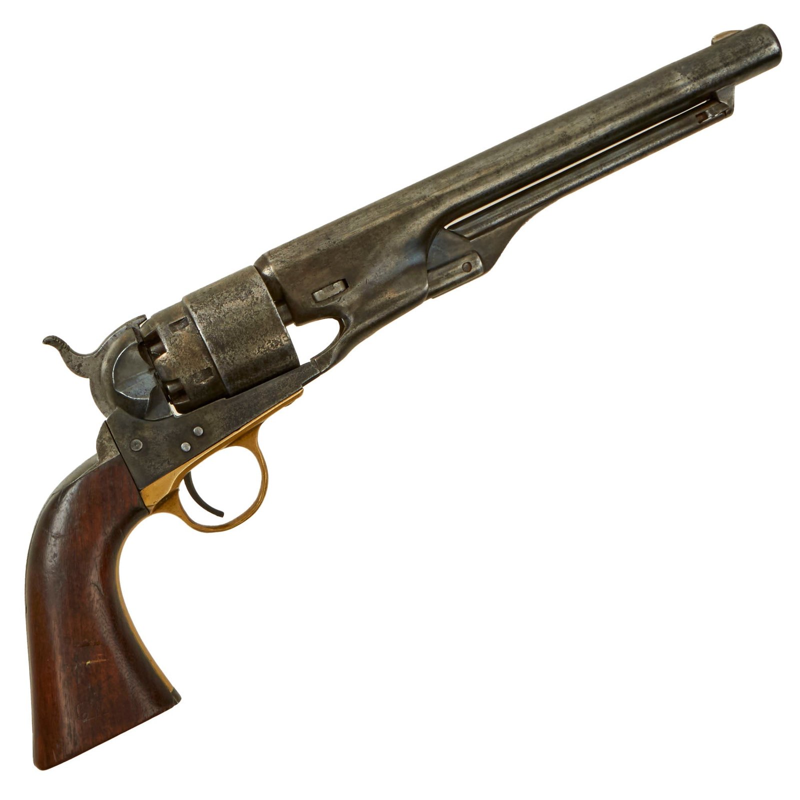 Buy Original U.S. Civil War Colt Model 1860 Army .44cal Percussion Revolver Made in 1863 with Intact Grip Cartouches - Matching Serial 89431 | Original Firearms Antique For Sale