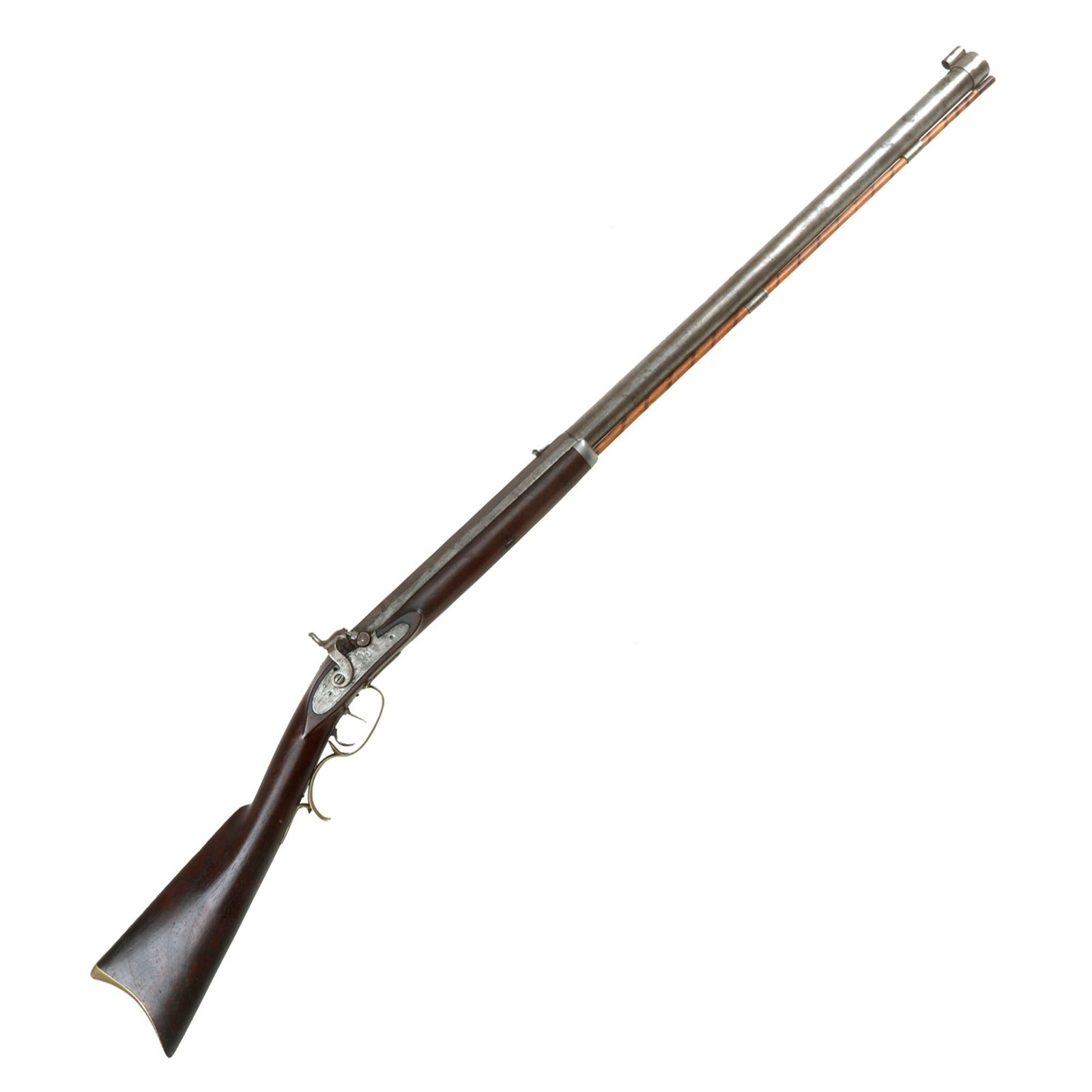 Buy Original U.S. Percussion Target Rifle Converted to 20 Bore Fowler by J. Miller of Rochester N.Y. with Set Trigger - circa 1850 | Original Firearms Antique For Sale