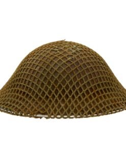 Buy Original British/Commonwealth WWII Named Brodie MkII Steel Helmet with Helmet Net & Chinstrap by Fisher & Ludlow - Dated 1939 | Original Firearms Antique For Sale