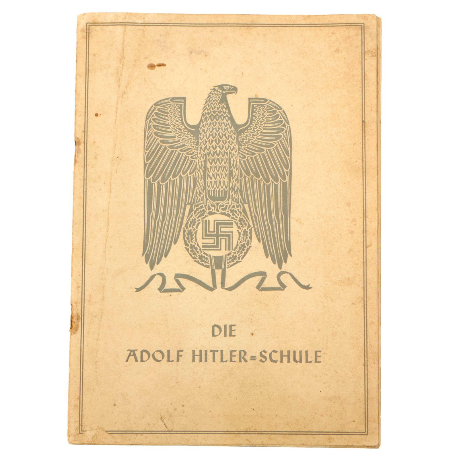Buy Original German WWII Rare Adolf H School Softcover Booklet - Dated 1941 | Original Firearms Antique For Sale