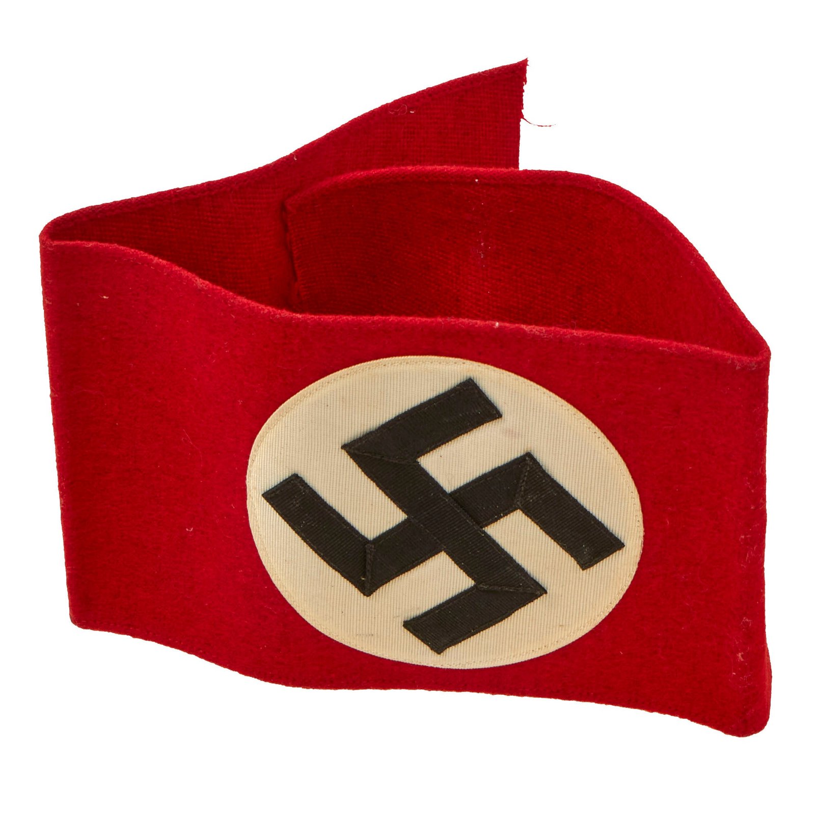 Buy Original German Early WWII SA Multi-piece Wool and Rayon Overcoat Armband with RZM Tag - RZM A4/23 | Original Firearms Antique For Sale