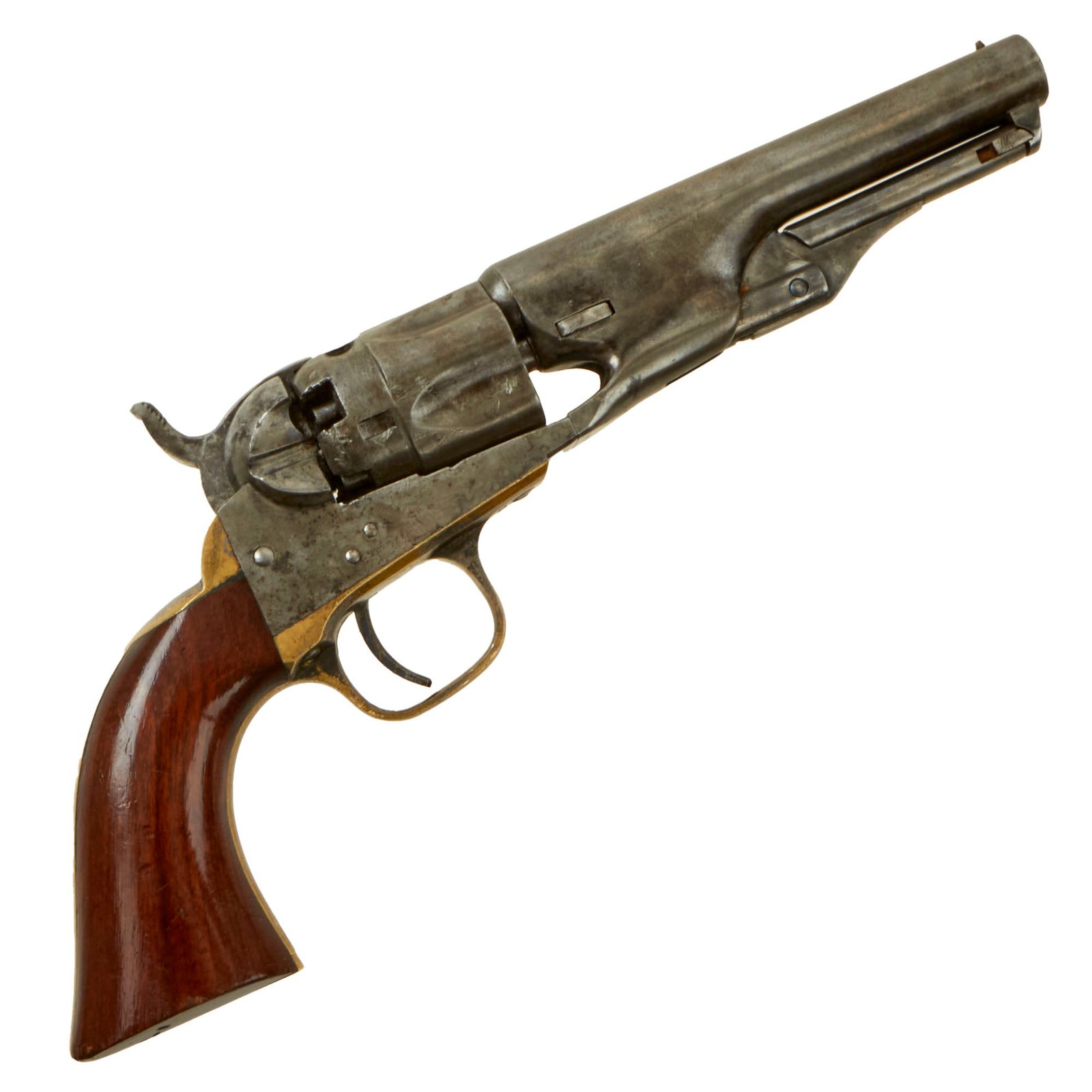 Buy Original U.S. Civil War Colt M-1862 Police Pocket .36cal Percussion Revolver with 4 ½" Barrel made in 1863 - Matching Serial 16714 | Original Firearms Antique For Sale
