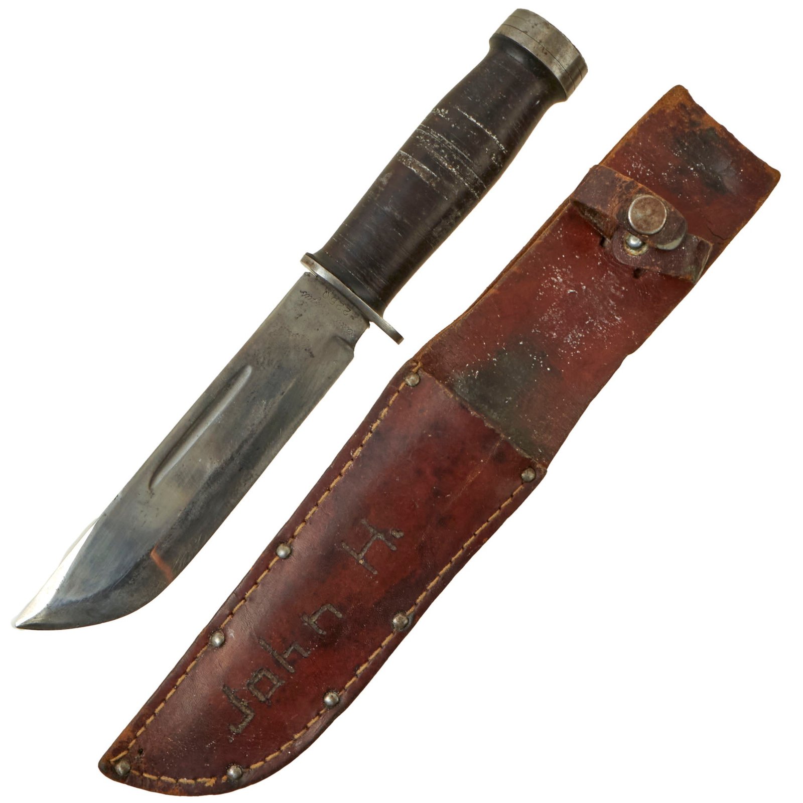Buy Original U.S. WWII Cattaraugus 225Q “Commando” Fighting Knife With Sheath | Original Firearms Antique For Sale