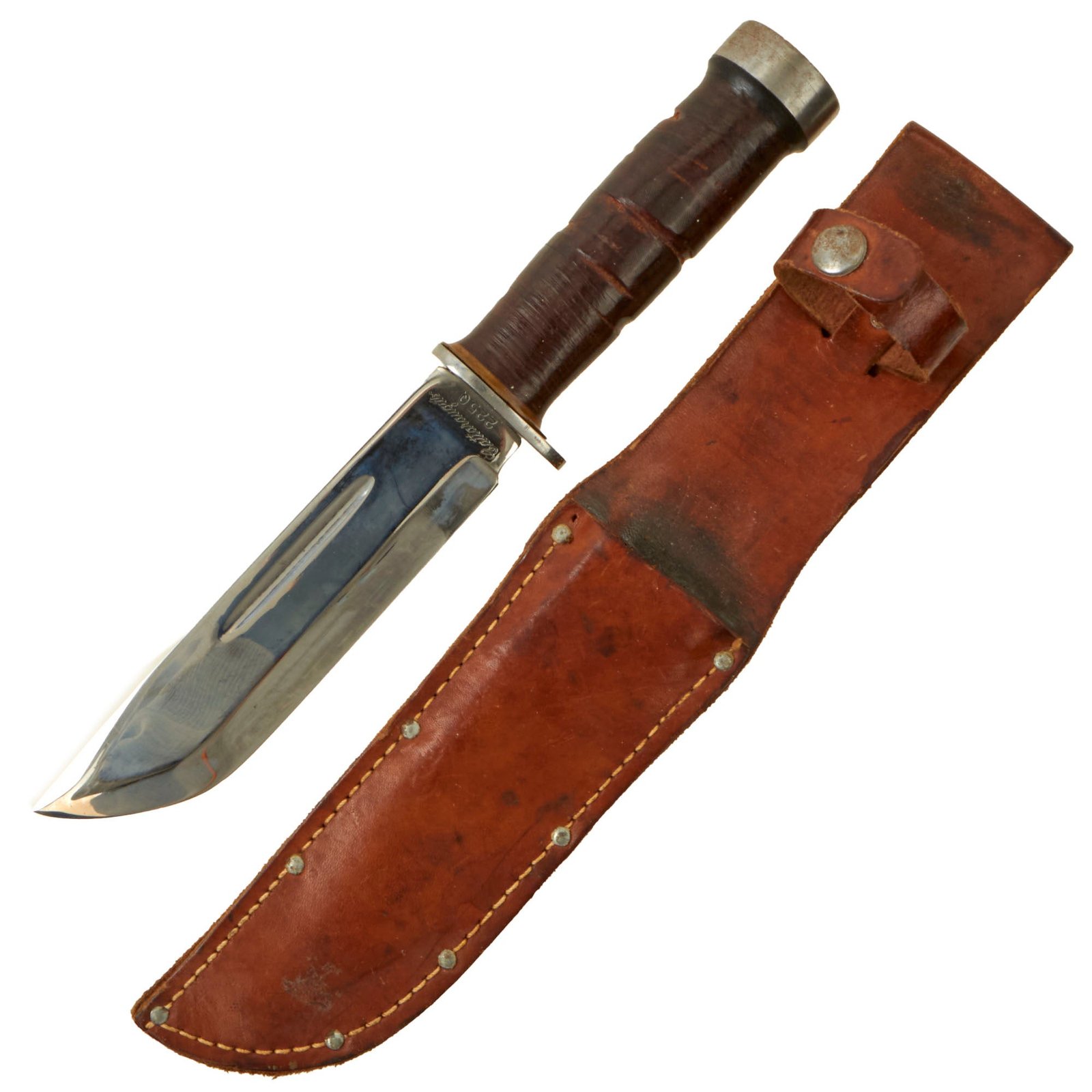 Buy Original U.S. WWII Cattaraugus 225Q “Commando” Fighting Knife With Sheath | Original Firearms Antique For Sale