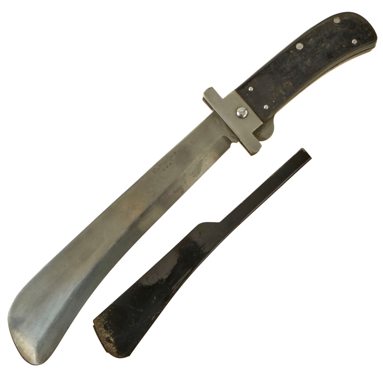 Buy Original U.S. WWII USAAF Cattaraugus Airmen's Folding Survival Machete with Rare Blade Guard | Original Firearms Antique For Sale