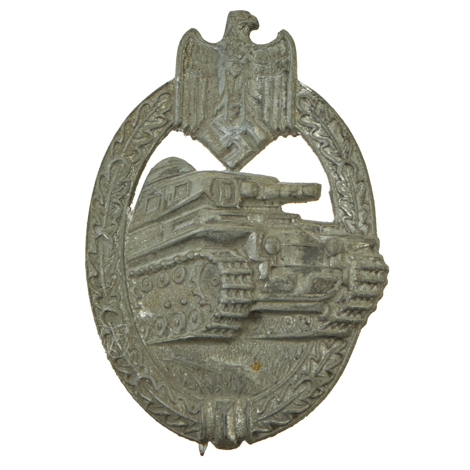 Buy Original German WWII Silver Grade Panzer Assault Tank Badge by Rudolf Karneth of Gablonz | Original Firearms Antique For Sale