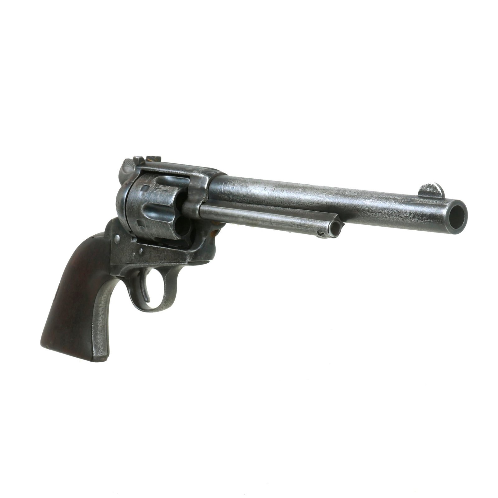 Buy Original U.S. Surcharged Colt .45cal Single Action Army Revolver Made in 1891 with Replaced 7 1/2" Barrel & Modifications - Serial 140041 | Original Firearms Antique For Sale