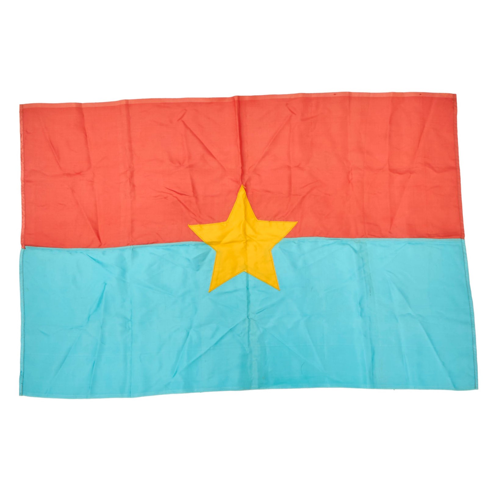 Buy Original Vietnam War North Vietnamese Army Gorgeous Silk Viet Cong Flag 24 x 37” | Original Firearms Antique For Sale