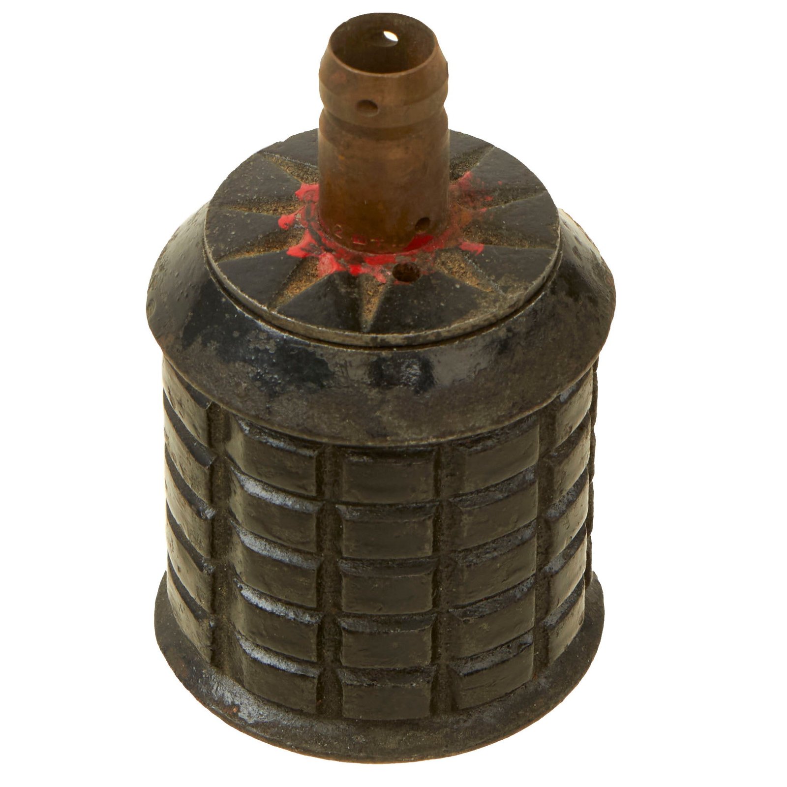 Buy Original Japanese WWII Type 97 Inert Fragmentation Hand Grenade with Fuse Dated 1939 | Original Firearms Antique For Sale