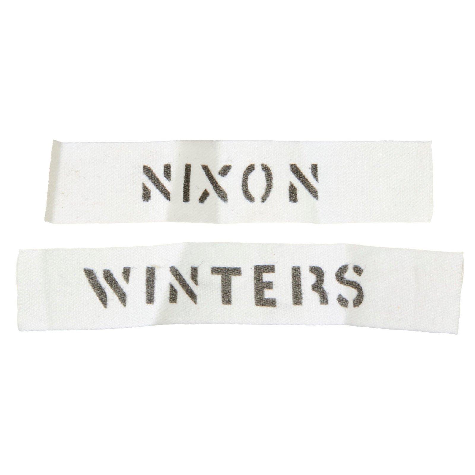 Buy Original U.S. Band of Brothers Nixon & Winters Name Tapes Used in Show | Original Firearms Antique For Sale