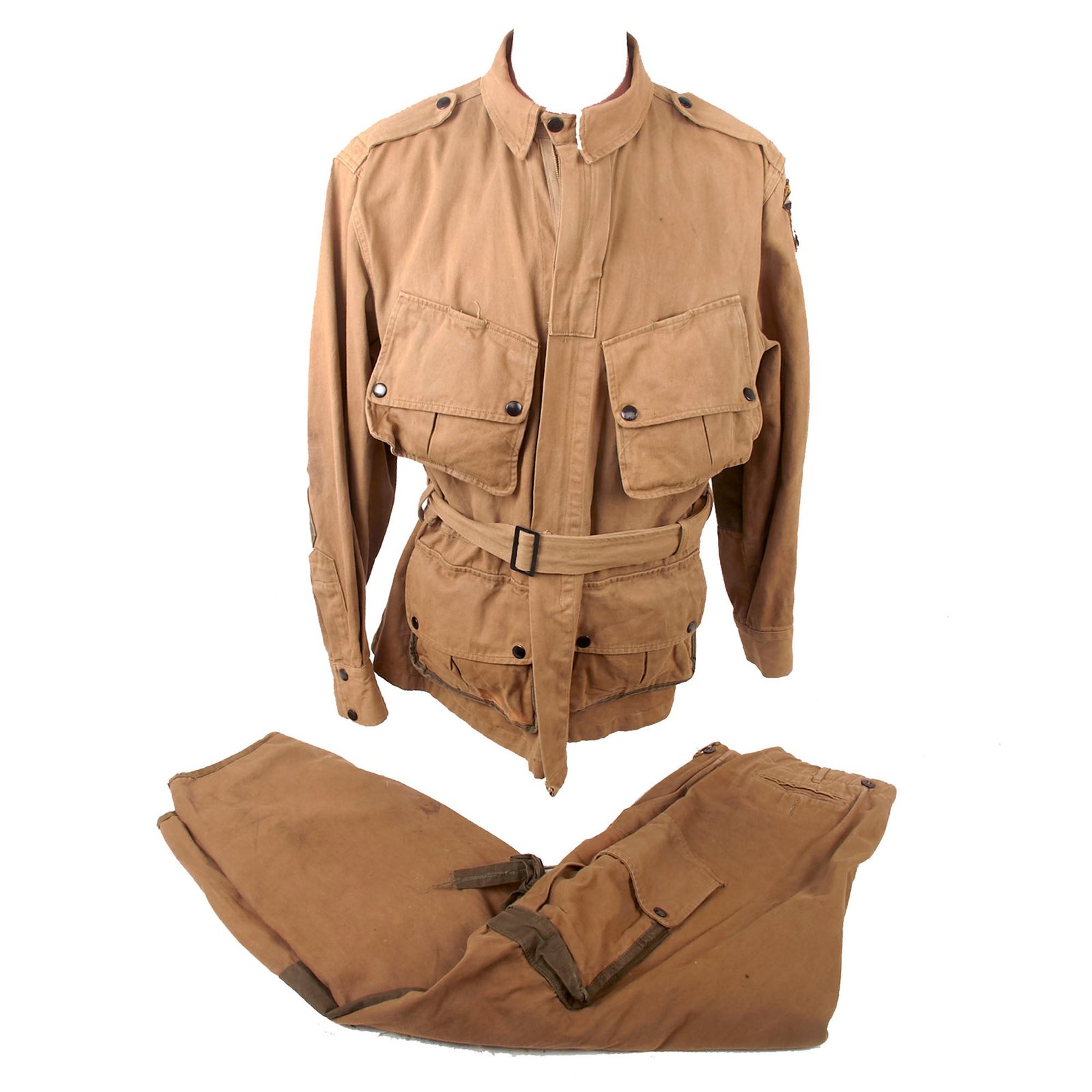 Buy Original Band of Brothers Nick Chopping Stuntman Replica 101st Airborne M1942 Paratrooper Jump Jacket with Reinforcements & Trousers | Original Firearms Antique For Sale