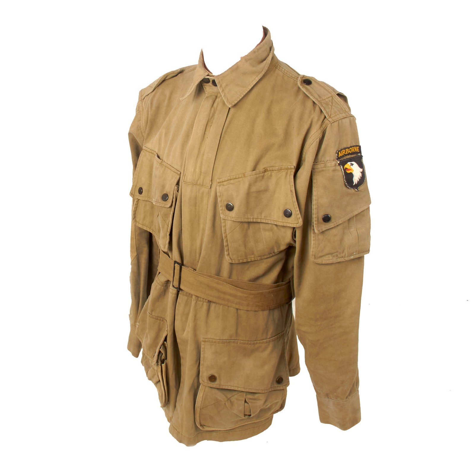 Buy Original Band of Brothers Nick Chopping Stuntman Replica 101st Airborne M1942 Paratrooper Jump Jacket with Reinforcements | Original Firearms Antique For Sale