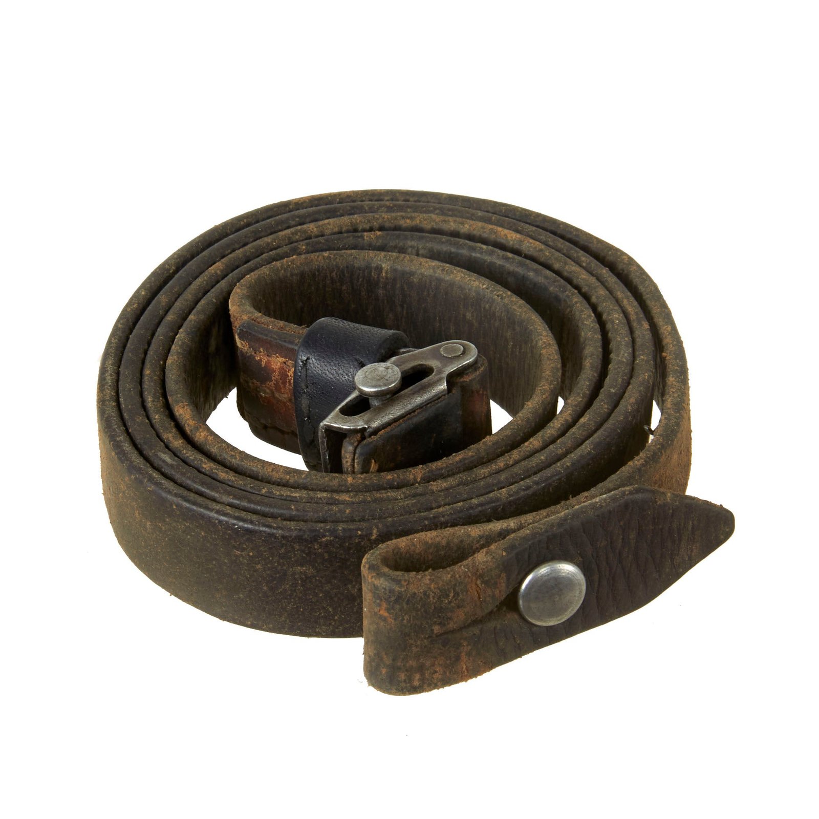 Buy Original German WWII Maschinenpistole 40 / MP40 Leather Sling with Keeper and Stud | Original Firearms Antique For Sale
