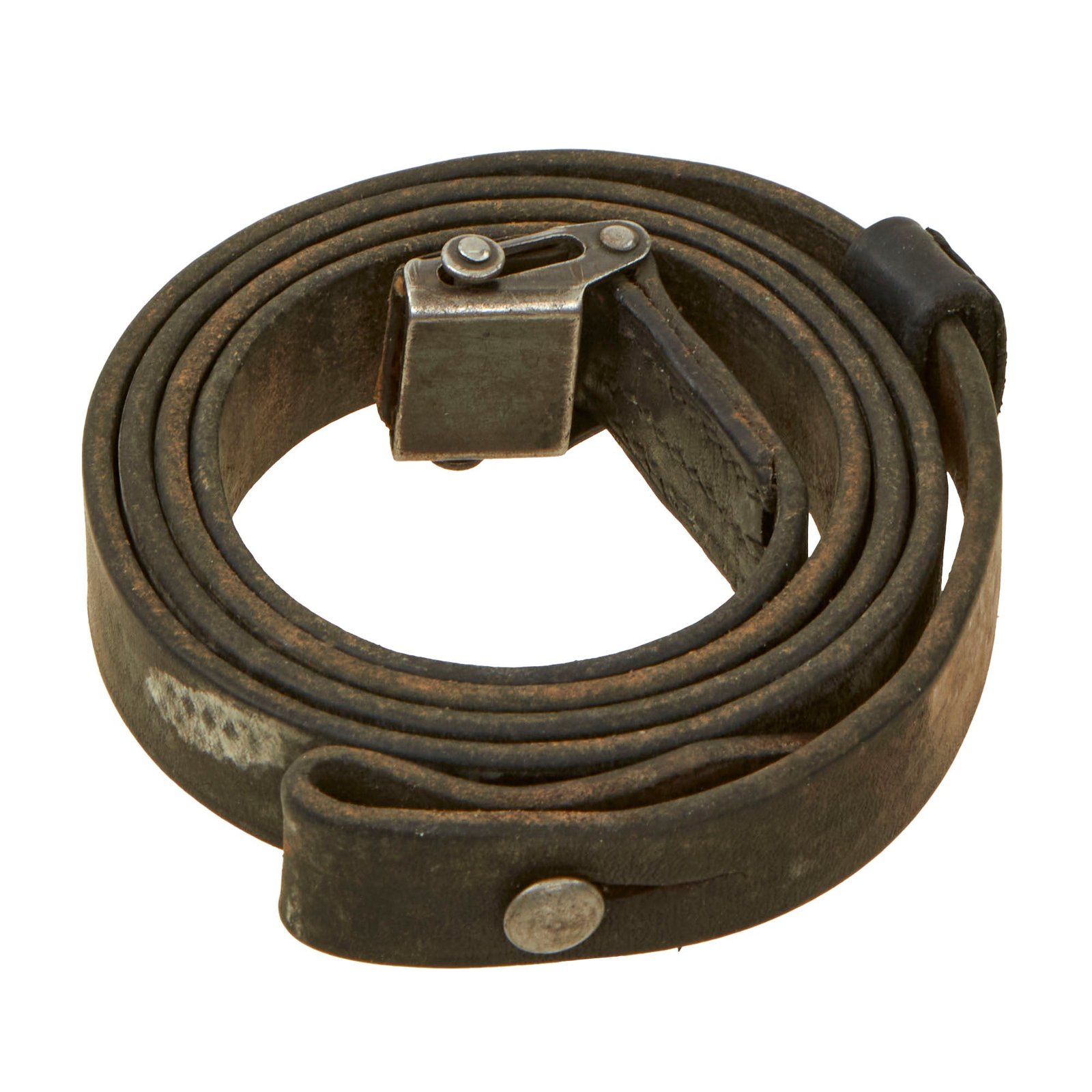 Buy Original German WWII Maschinenpistole 40 / MP40 Leather Sling with Keeper and Stud | Original Firearms Antique For Sale