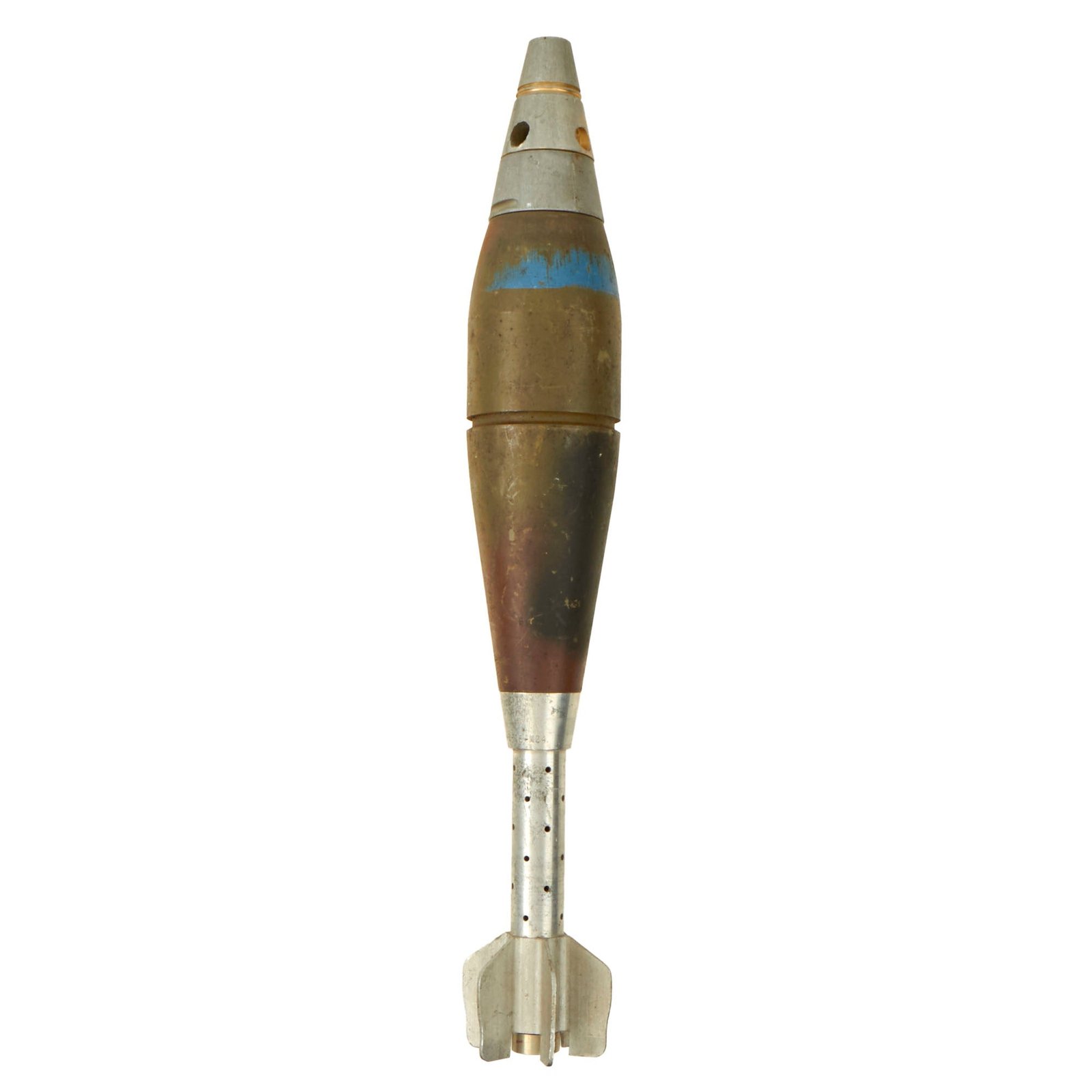 Buy Original U.S. Vietnam War Inert M374A1 Practice HE 81mm Mortar Round - Dated 1973 | Original Firearms Antique For Sale