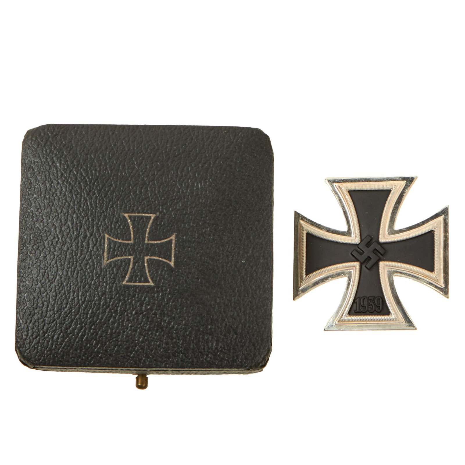 Buy Original German WWII Excellent Cased Iron Cross First Class 1939 by Rudolf Wachtler & Lange of Mittweida - EKI | Original Firearms Antique For Sale