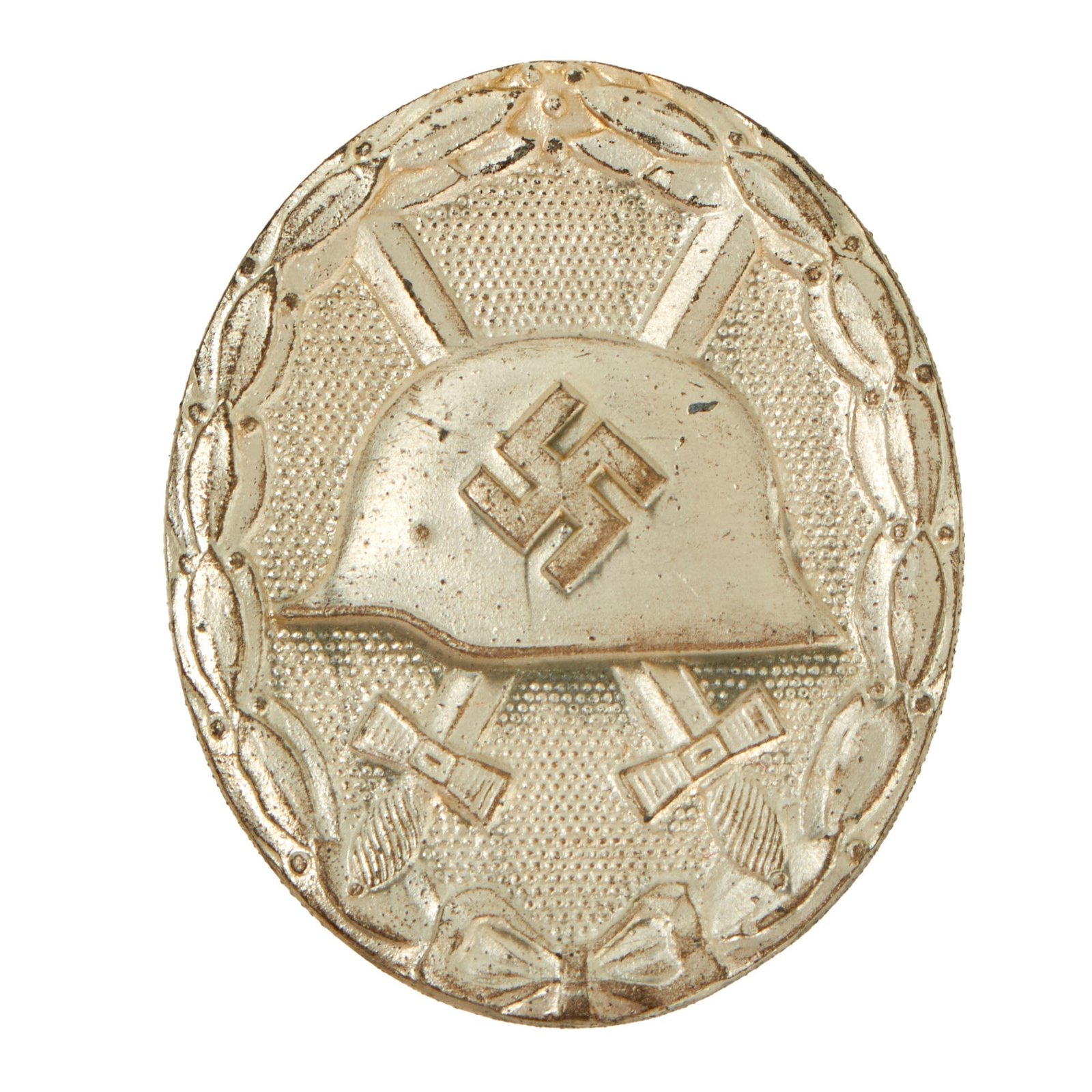 Buy Original German WWII Second Class Silver Wound Badge in Excellent Condition - Unmarked Solid Back | Original Firearms Antique For Sale