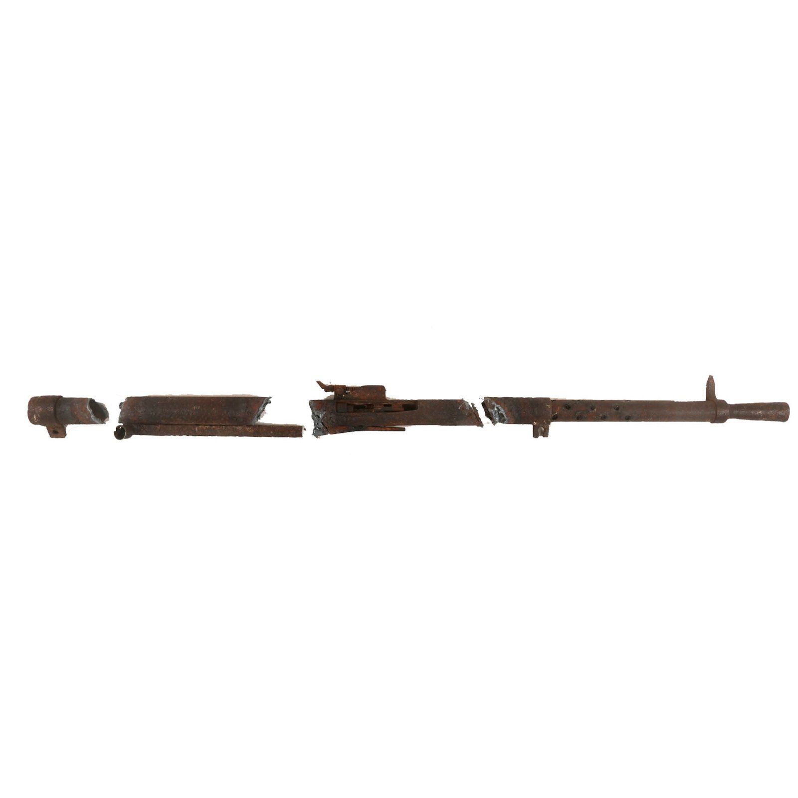 Buy Original French WWI Inert Fusil-Mitrailleur Modèle 1915 CSRG Chauchat Demilitarized Relic Machine Gun Receiver & Barrel | Original Firearms Antique For Sale