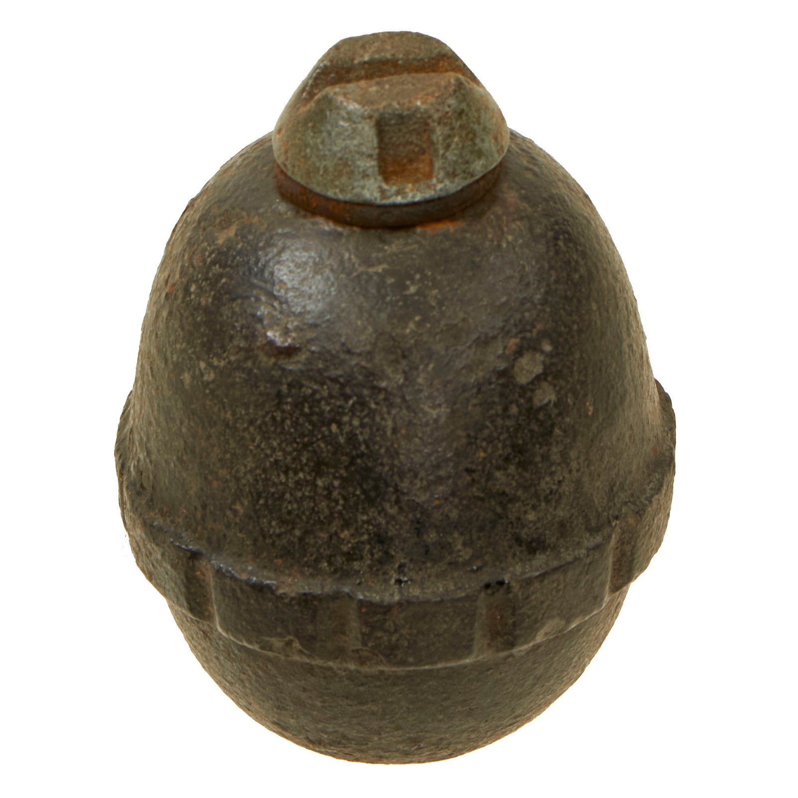 Buy Original German WWI Model 1917 n/A Inert Egg Hand Fragmentation Grenade With Transit Plug - Eierhandgranate | Original Firearms Antique For Sale