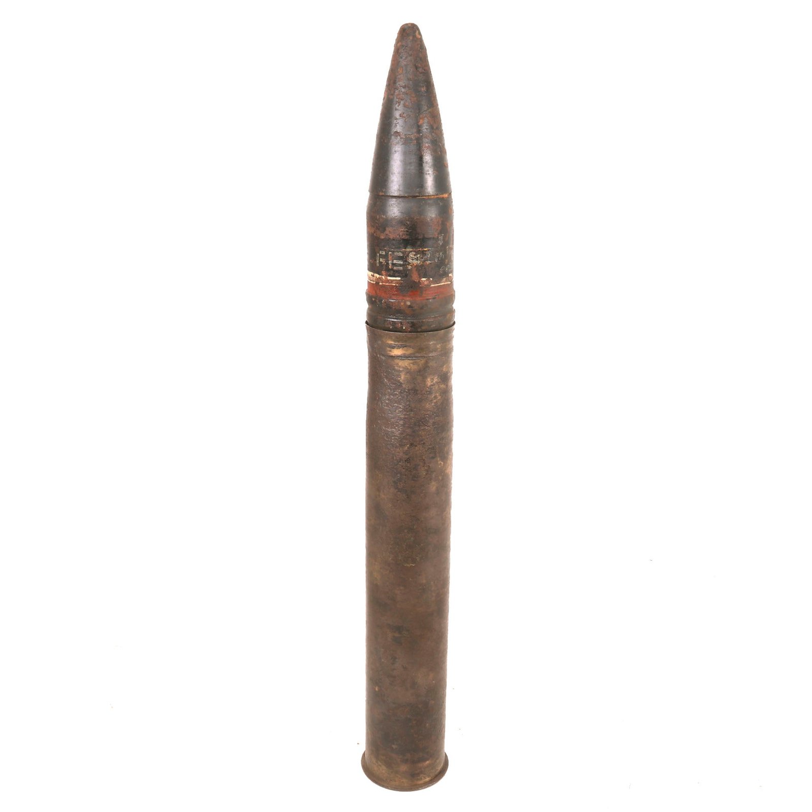 Buy Original German WWII Kriegsmarine Inert 10.5cm Armor Piercing Panzergranate Round & Casing for the SK C/32 Naval Cannon - Dated 1938 | Original Firearms Antique For Sale