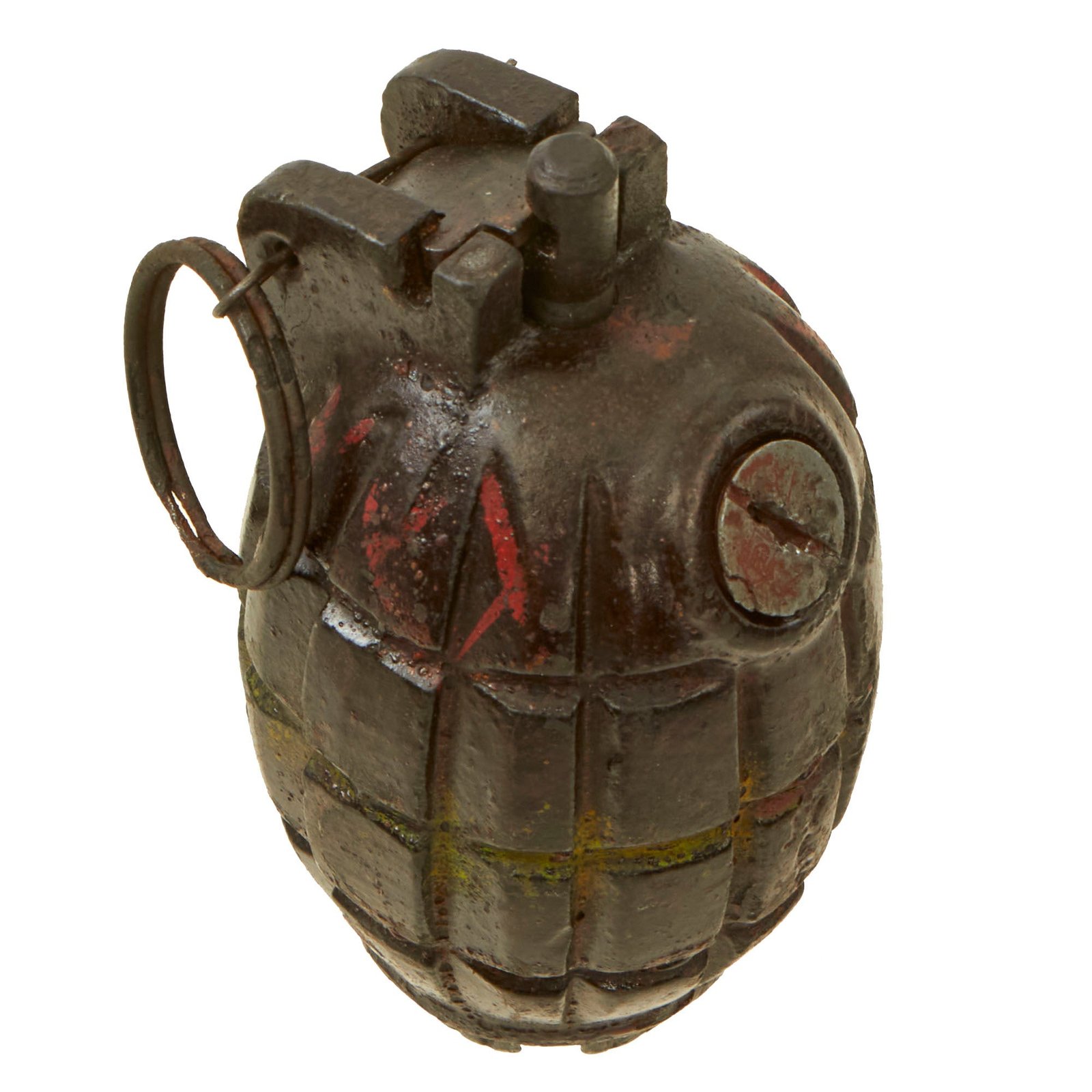 Buy Original British WWII MIlls Bomb No. 36M MKI Grenade by Wolverhampton Diecasting Co. - Dated 1943 | Original Firearms Antique For Sale